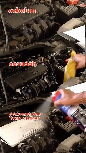 easy way to clean car engine and interior without water