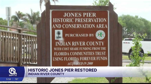 Historic pier restored in Indian River County