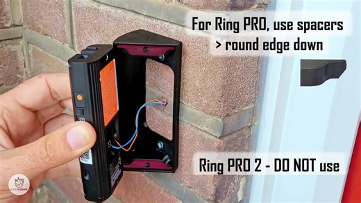 Mars Outpost Corner Mount for Ring Video Doorbell Pro and Pro 2 Corner Mounting Bracket 45 Degree Wedge Slim & Strong Mount - Etsy