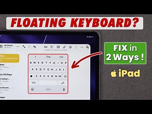 iPad Keyboard: How to Make Floating Keyboard Bigger [Back to Normal]