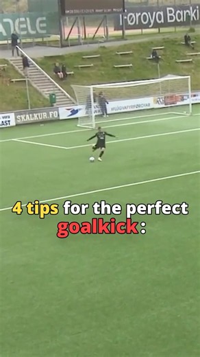 Master the perfect goal kick in 4 steps ⚽️✨ #goalkeeping #soccer