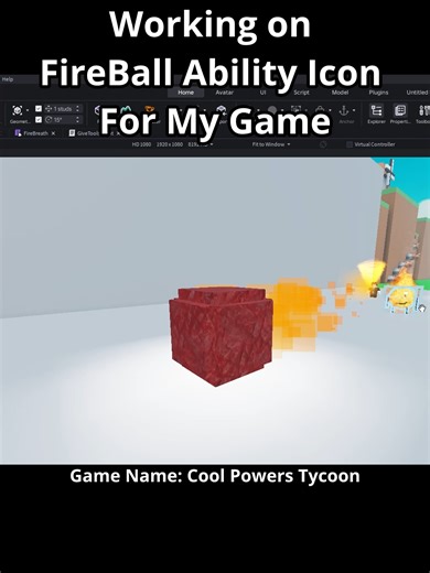 Creating a Fire Ball Icon for My Game Project