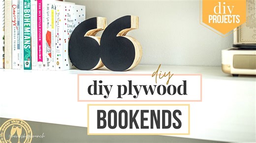 Creative DIY bookend idea to upgrade any shelf instantly