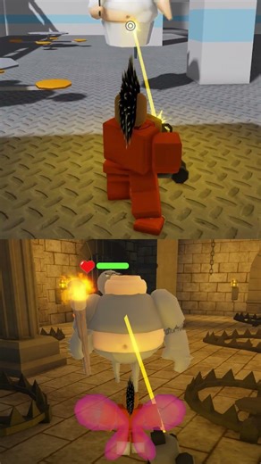 I Used a TINY Avatar to Destroy Barry � Machine Gun INSANE #roblox #shorts