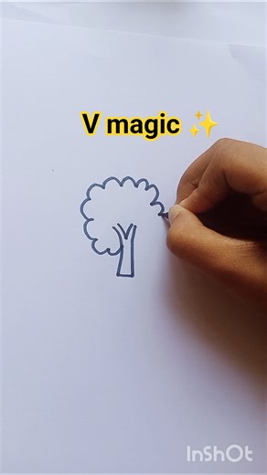 How to draw a tree easily #shorts #viral #trending