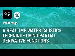 A neat realtime water caustics technique using partial derivatives in UE!
