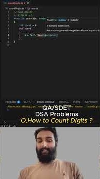 Count Digits in TypeScript | Beginner DSA | SDET Interview Questions #shorts