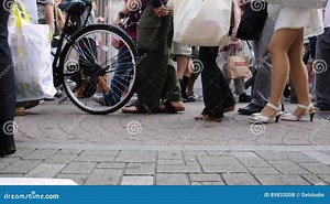 Shoes and Legs of the Crowd of People in Takeshita Dori, a Busy Shopping Street in Harajuku District, Tokyo Japan Stock Footage - Video of travel, takeshita: 89833008