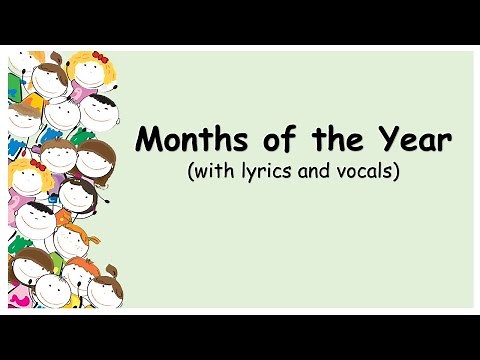 MONTHS OF THE YEAR song