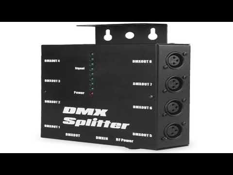 ALIEN 8 Way Channels Isolated 3Pin DMX 512 Optical Splitter Istribution Amplifier for DJ Disco