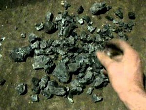 making the blacksmiths forging coke
