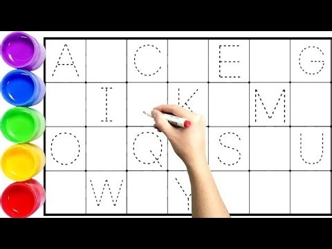 How to Write Letters for Children - Teaching Writing ABC for Preschool - Alphabet for Kids