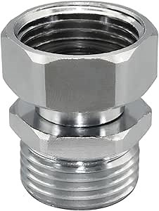 Garden Outdoor Hose Swivel Adapter, 3/4 GHT Male and Female