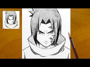How to Draw Sasuke Uchiha Step by Step || Naruto Anime Drawing || Sketching Sasuke