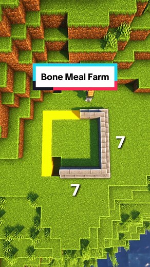 Bone meal farm for beginners in Minecraft 🦴 #minecraft #fyp #minecrafttutorial #minecraftideas