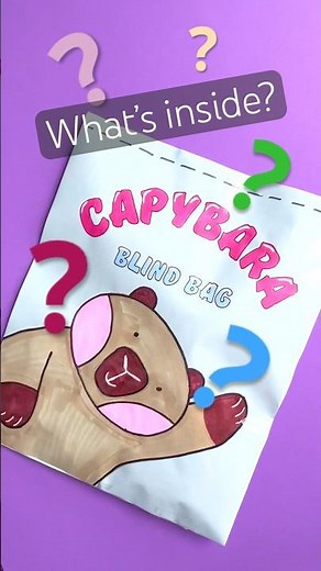 Opening My DIY Capybara Blind Bag 🎁🐹