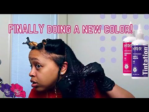 Dyeing My Hair a New Color FINALLY | Kiss Tintation Colors | Ayana Mertina
