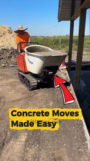 Effortless Concrete Pours with the Canycom Tracked Motor Buggy