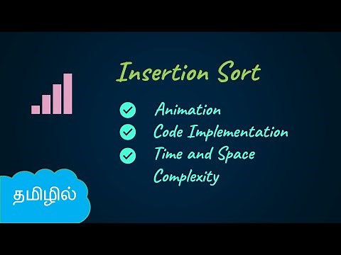 Insertion Sort - Complete Explanation and Implementation | Complexity Analysis | Algorithms in Tamil