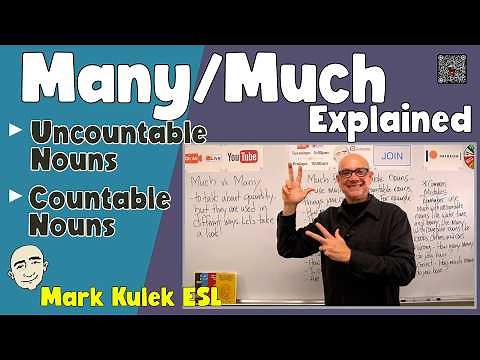 Much vs. Many - Explained | Speak English with Mark Kulek ESL