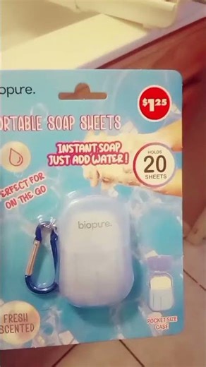 Most popular dollar tree at my local dollar tree 🌴 these portable soap sheets great for on the go