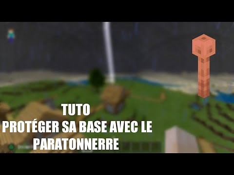 TUTO FR COMMENT UTILISER LE BÂTON DE FOUDRE/PARATONNERRE SUR MINECRAFT ?! (BEDROCK ET JAVA)