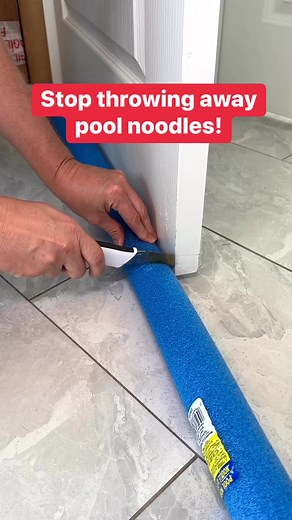 1.6M views · 10K reactions | Recycling a pool noodle to keep out winter drafts and bugs at home. | The Gooch | Facebook