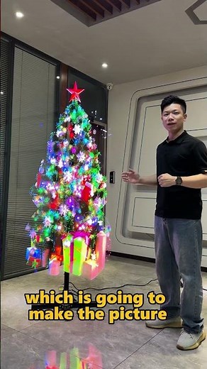 3D hologram christmas tree decoration #ledlights #hologram #foryou #fyp #christmas #christmastree