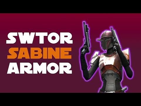 Sabine Wren SWTOR bounty hunter armor - SWTOR fashion guide