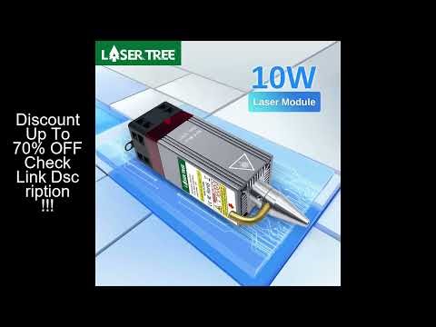 LASER TREE Laser Module 10W Optical Power Fixed Focus Laser Head With Air Assist for CNC Laser Engra