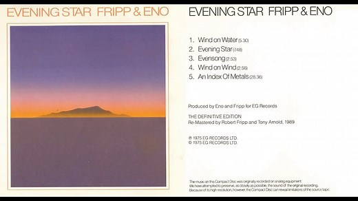 Brian Eno & Robert Fripp | Evening Star | Whole Album HD