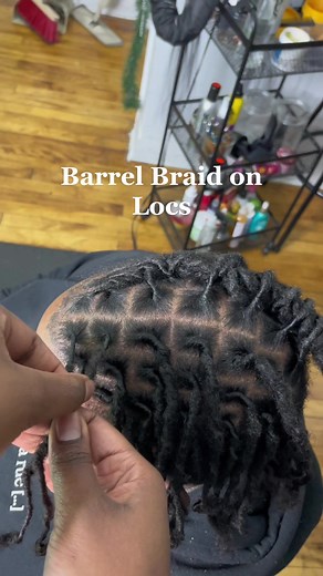 Barrel Braid on Locs: LocStyles for Men in Montreal
