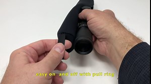 Neoprene Scope Cover 3mm Extra Large 15.5 in x 60 mm, Black