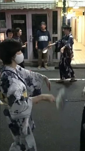 💐🏮ゆかた音頭①🌴新宿区杉大門通り盆踊り2023🌺魂舞会💃#Shorts🌸