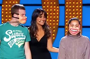 This ventriloquist uses humans as her puppets and it's hilarious.
