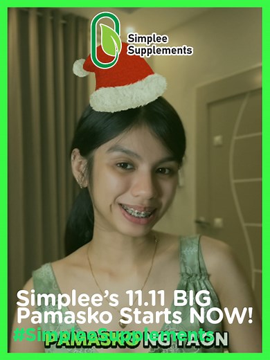 🎄 It’s finally here, Simplee Fam! 💚 The 11.11 BIG PAMASKO SALE starts NOW! 🎁 Bigger discounts, bigger glow, and the suliTEST deals of the year 💸 Don’t miss out — Nov 5–11 only! Catch our LIVE and Checkout na to Start your holiday glow today ✨ #11.11BigPamaskoSale #SimpleeSupplements #SimpleeFam #SimpleeLang