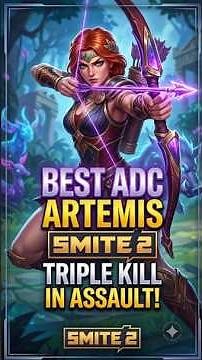 BEST ADC IN SMITE 2! 🏹 Artemis Storm Triple Kill