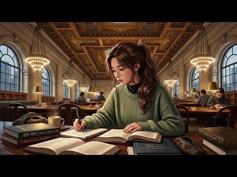 A rainy day at the NYPL 🌧️📚 (ASMR Animation)