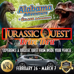 745 reactions · 505 shares | Join us at Alabama Adventure on February 26 – March 7! Experience a Jurassic Quest from inside your vehicle! Over 70 lifelike animatronic dinosaurs. Backed by 100% ticket guarantee! | Jurassic Quest | Facebook