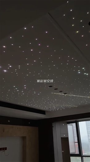 Aesthetic Bedroom Lighting With Dreamy Star Ceiling Effects#starceiling #light #christmaslights