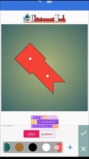 🤔 How to use arrow tool shape in Pixellab | #tool | #pixellab | Chintamani tech