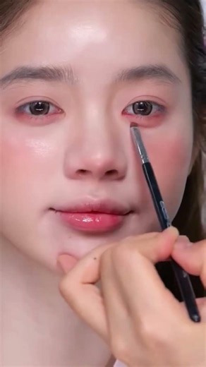 Korean Makeup Transformation 😍 Amazing Before & After Beauty Tutorial #Shorts