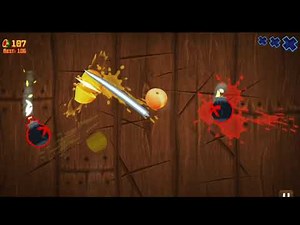 Fruit Ninja Classic Mode - 255 Score! Intense Slicing Action & High Score Challenge!