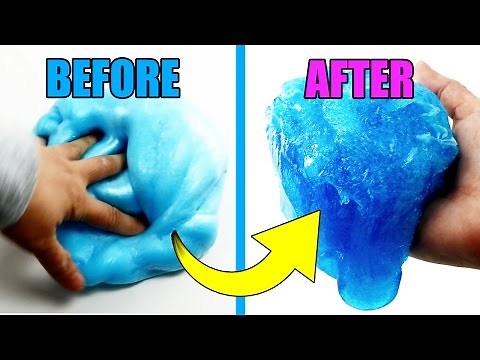 Crispy Iceberg Slime: How To Make Fluffy Slime Without Shaving Cream Slime DIY!