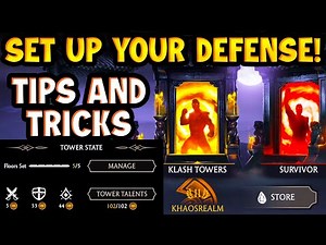 How to Set Up Klash Towers Defense in MK Mobile 7.0. Best Strategy and Talents.