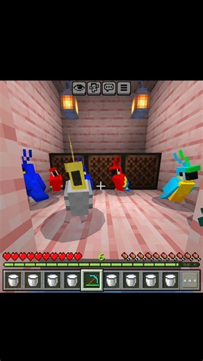 minecraft parrot dance #minecraft #minecraftfunny #shorts