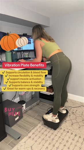 “Vibration Plate Benefits” ✔️ Supports circulation & blood flow ✔️ Helps with flexibility & mobility ✔️ Can aid muscle activation ✔️ Supports balance & stability ✔️ May help with core strength ✔️ Great for warm-ups & recovery ✔️ Can complement workouts at any level #vibrationplate #vibrationplatetherapy #exercise #healthy #momsoftiktok