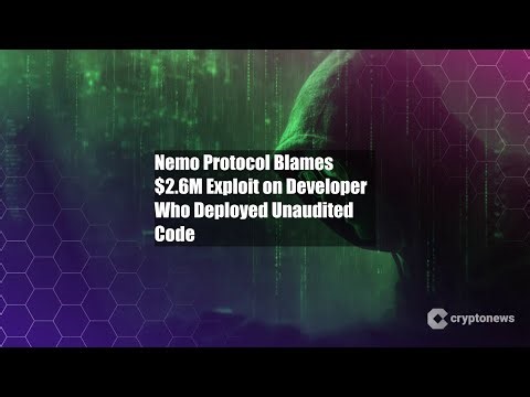 Nemo Protocol Blames $2.6M Exploit on Developer Who Deployed