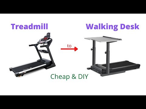 Low Budget Walking Desk Treadmill Conversion Option
