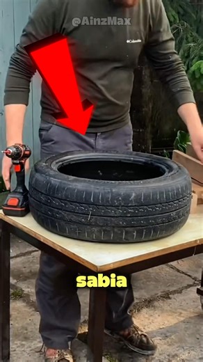 DIY: Garden Pot Made from an Old Tire 🌸